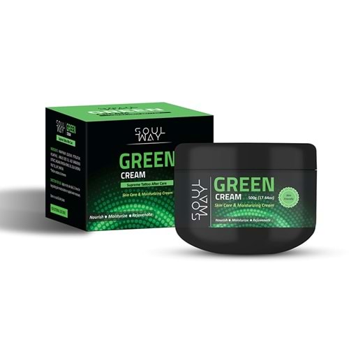 SOULWAY TATTOOING GREEN CREAM 500gr