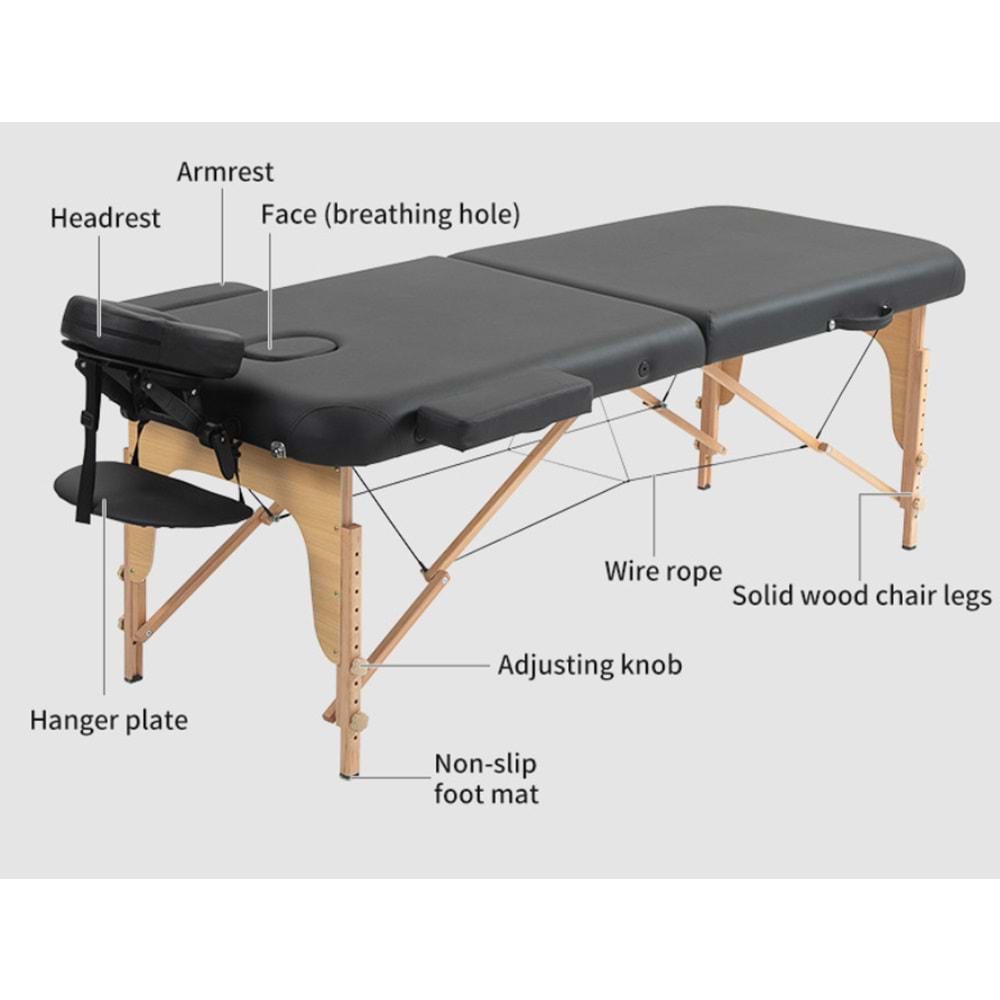 DÖVME VE MASAJ YATAĞI WOOD