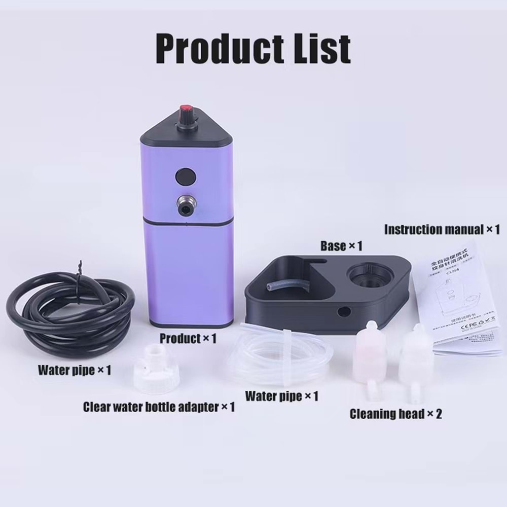 SU TANKLI İĞNE YIKAMA MAKİNESİ SARJLI YEŞİL