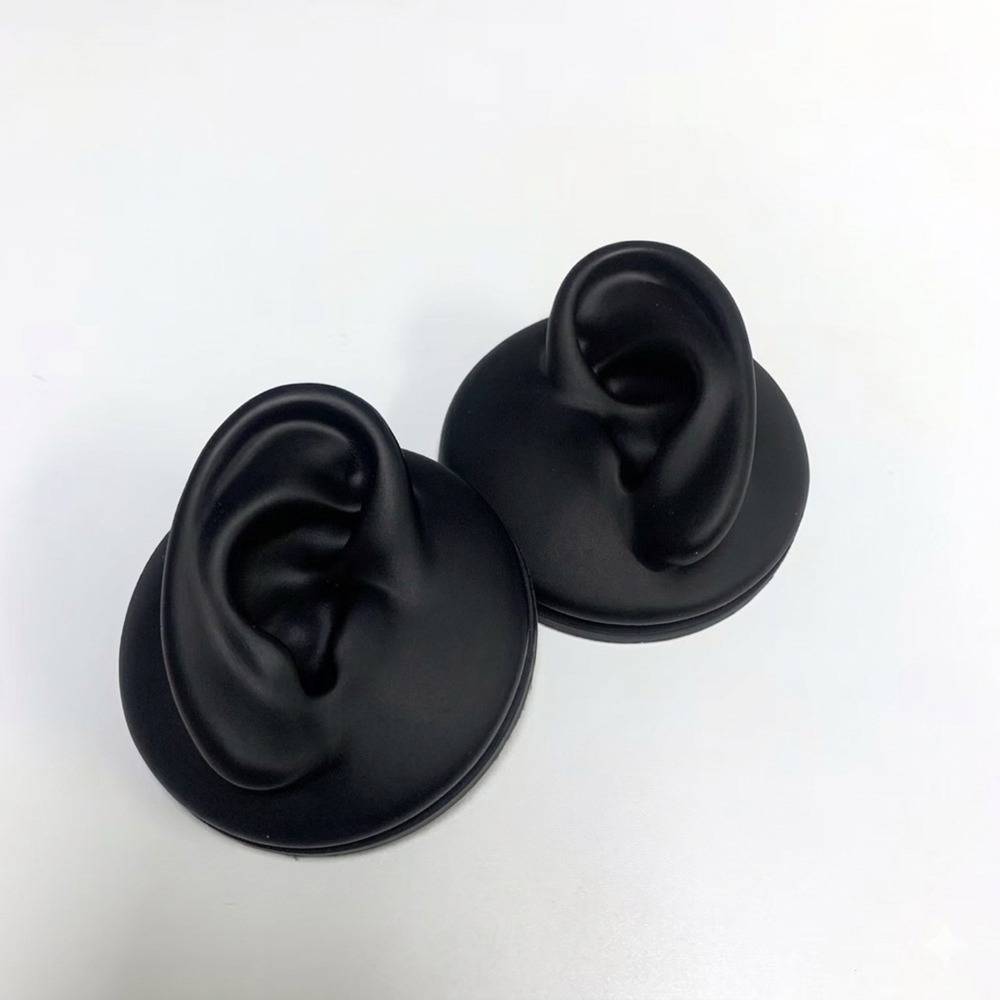 SİLİKON PİERCİNG PRATİK VE SUNUM STANDI KULAK-SİYAH SAĞ