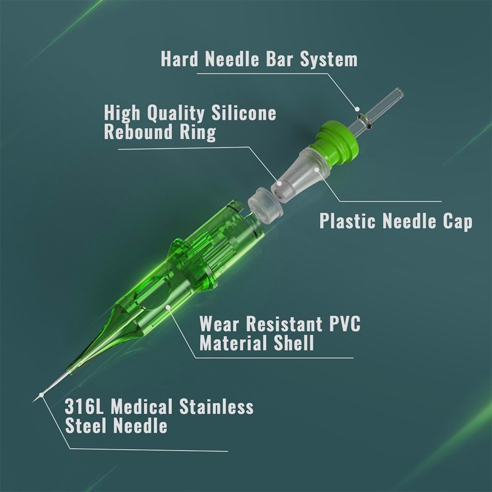 SHOTS HYPER KARTUŞ DÖVME İĞNESİ 1007RL(10ADET/KUTU)