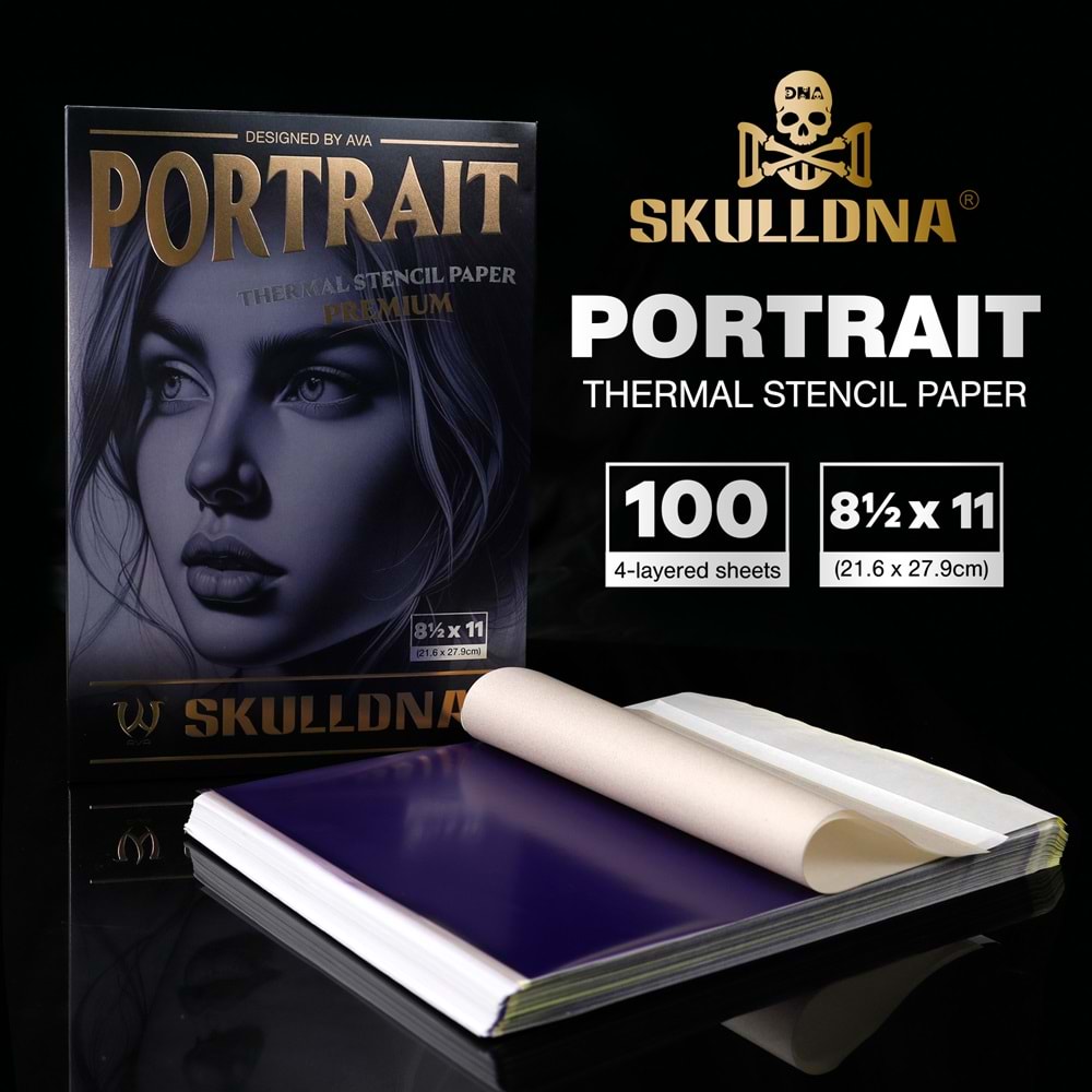 SKULLDNA PORTRAIT THERMAL KARBON PAKET (100adet)