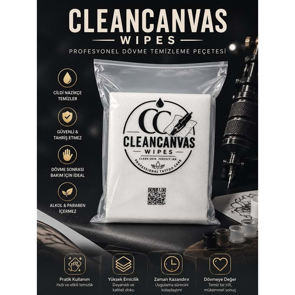 CLEAN CANVAS DÖVME TEMİZLEME HAVLUSU