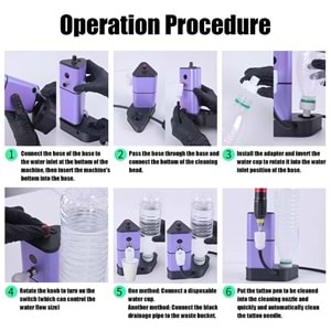 SU TANKLI İĞNE YIKAMA MAKİNESİ SARJLI KIRMIZI