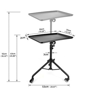 MIKNATISLI METAL SETUP MASASI SİYAH
