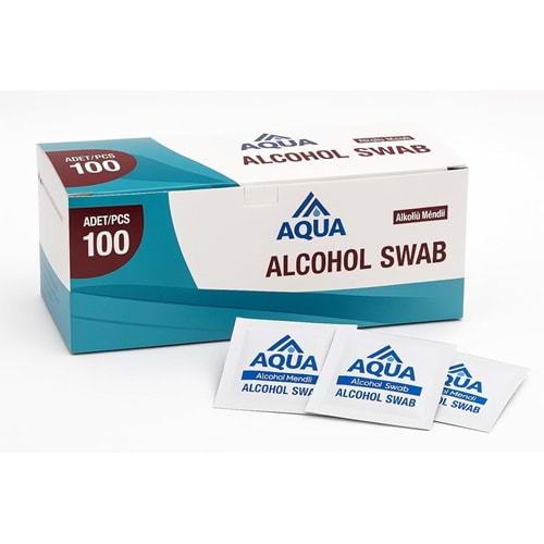 AQUA ALKOLLÜ MENDİL SWAB 100 ADET
