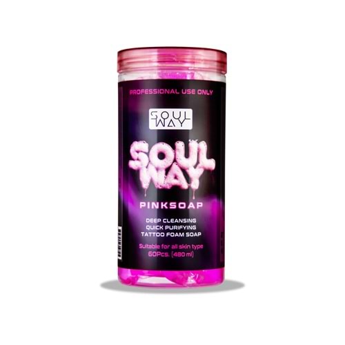 SOULWAY PINK TATTOO FOAM SOAP (60ad) SABUN KAPSÜLÜ
