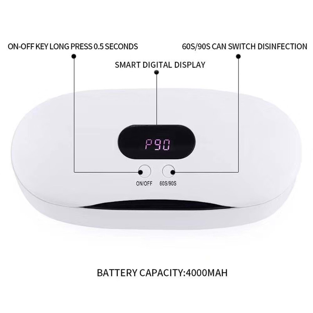 60/90S ŞARJLI UV STERİLİZASYON CİHAZI
