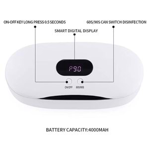 60/90S ŞARJLI UV STERİLİZASYON CİHAZI