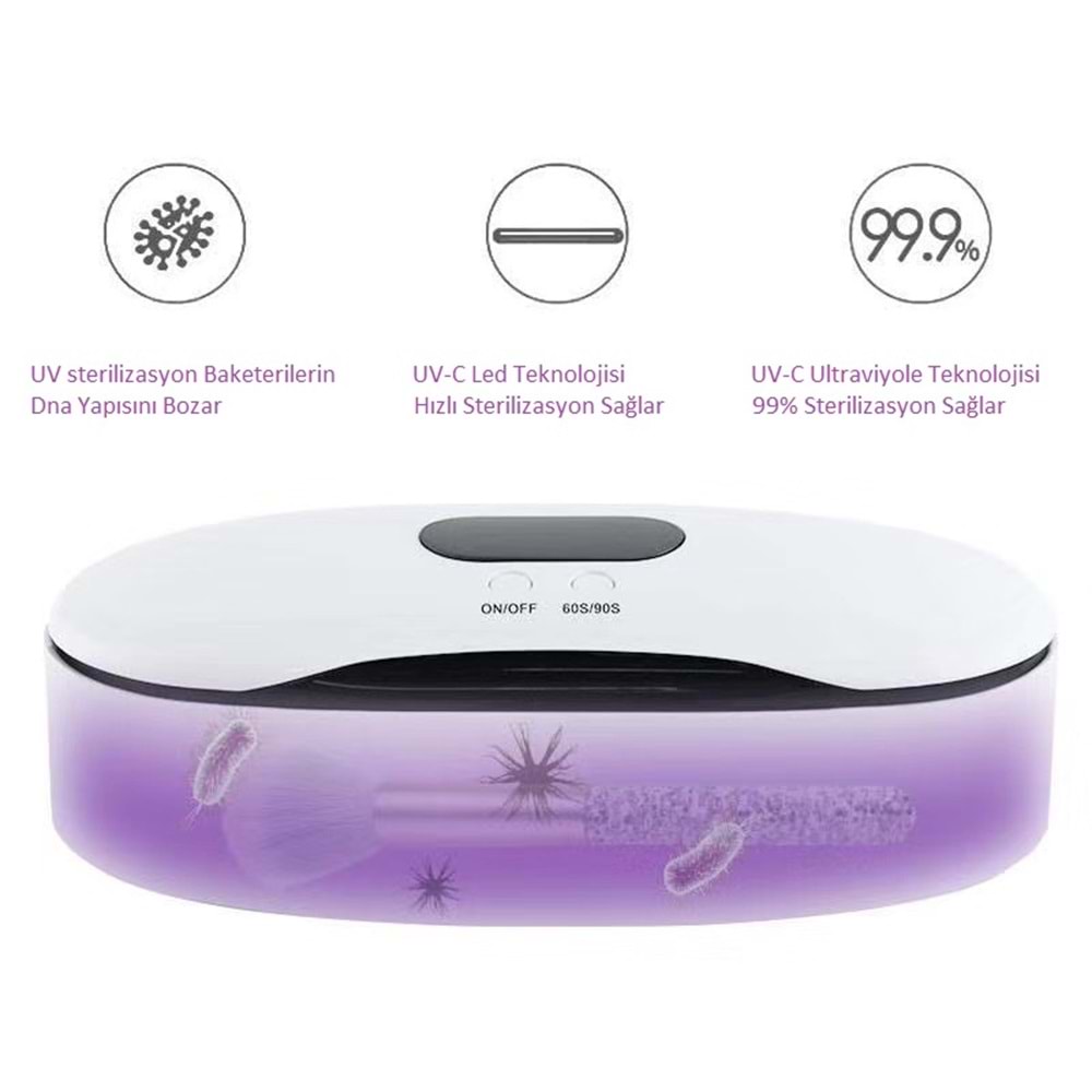 60/90S ŞARJLI UV STERİLİZASYON CİHAZI