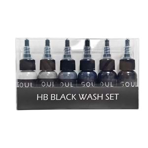 SOULWAY INK HB BLACK WASH SET 1 OZ (6 RENK)