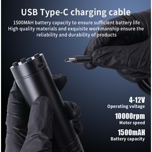 SHOTS-762 WIRELESS KABLOSUZ PEN DÖVME MAKİNESİ