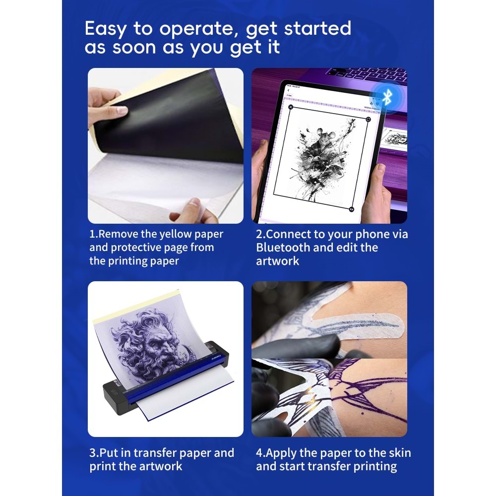 AIMO X5 TATTOO PRINTER ŞABLON YAZICISI