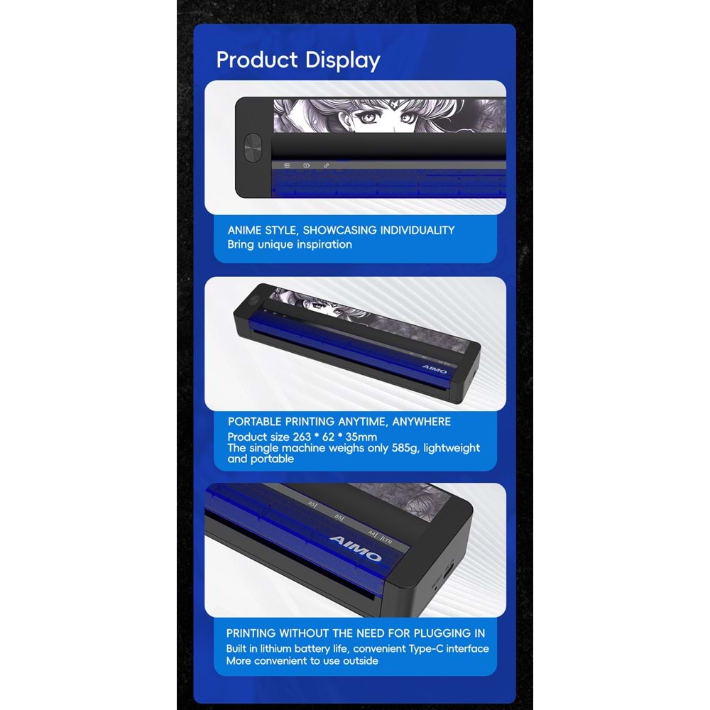 AIMO X5 TATTOO PRINTER ŞABLON YAZICISI