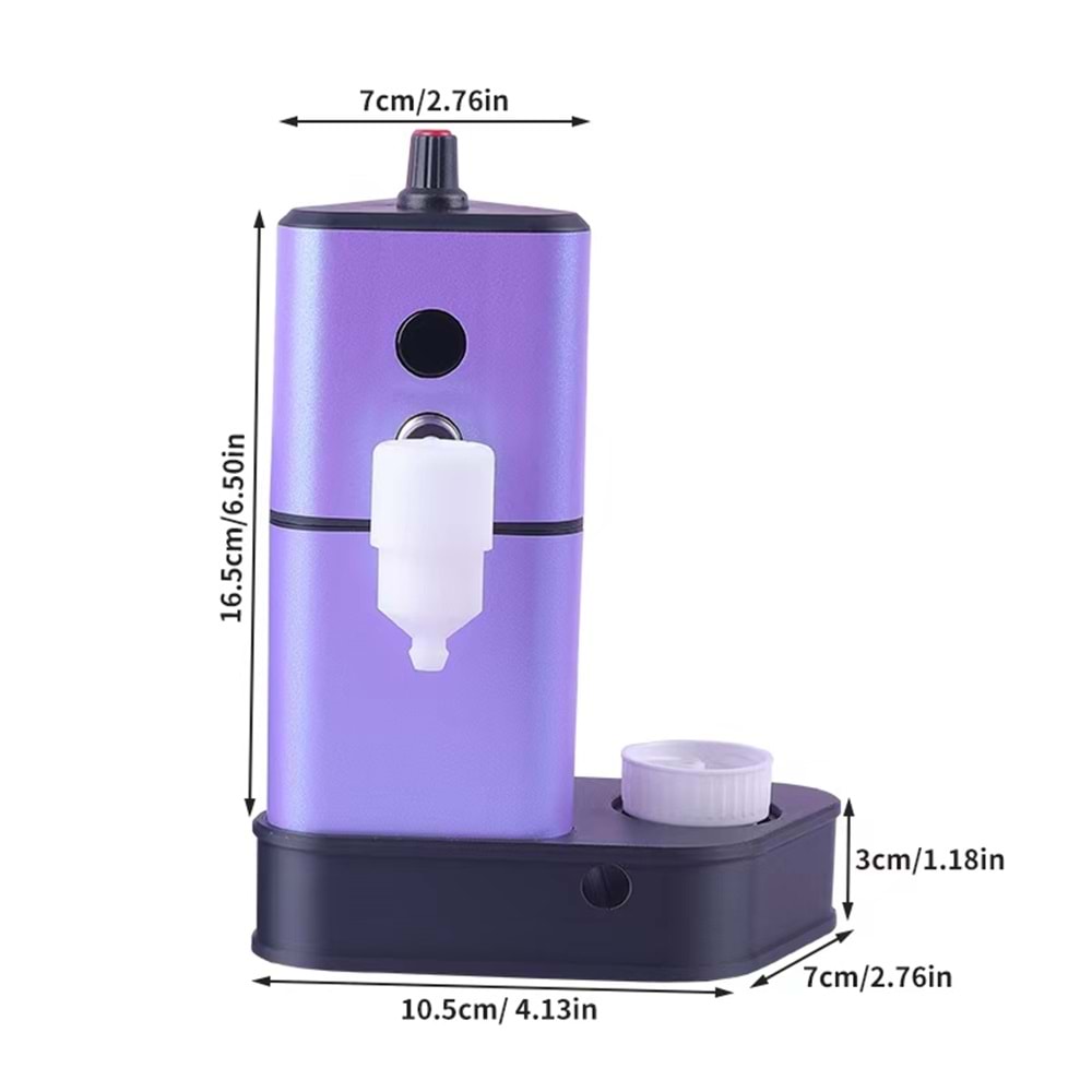 SU TANKLI İĞNE YIKAMA MAKİNESİ SARJLI MOR