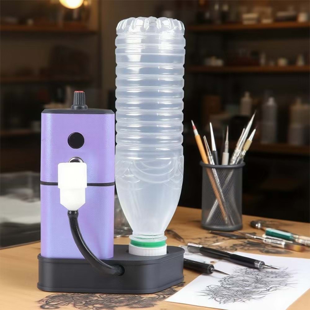 SU TANKLI İĞNE YIKAMA MAKİNESİ SARJLI MOR