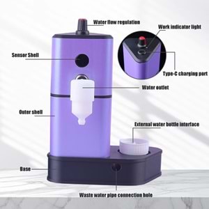 SU TANKLI İĞNE YIKAMA MAKİNESİ SARJLI KIRMIZI