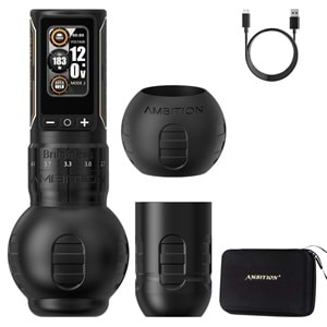 AMBITION NINJA MAX 280 PEN DÖVME MAKİNESİ-SİYAH