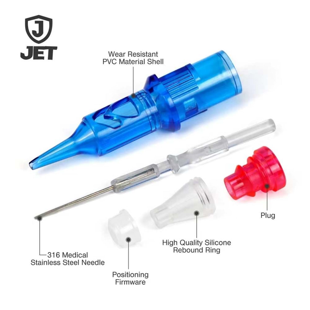 JET KARTUŞ DÖVME İĞNESİ 0803RL(20ADET/KUTU)