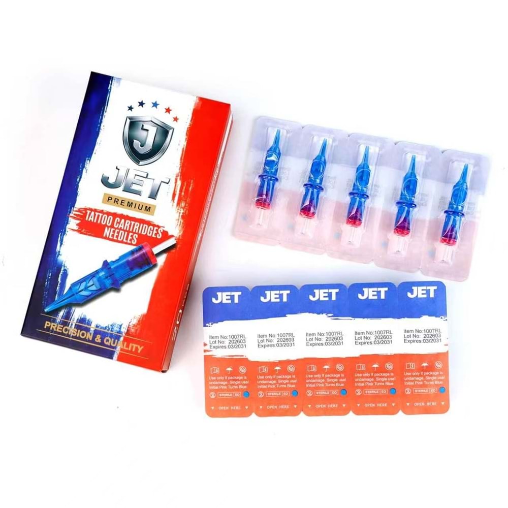 JET KARTUŞ DÖVME İĞNESİ 0807RL(20ADET/KUTU)