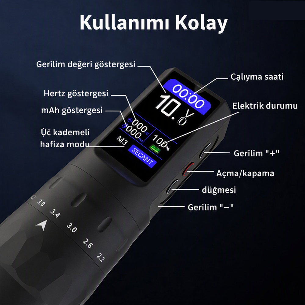 SHOTS-106 WIRELESS KABLOSUZ PEN DÖVME MAKİNESİ
